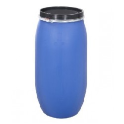 120 Litre Open Top Plastic Storage Drum With Lid